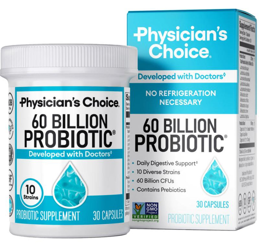 60 Billion Probiotic - Daily Gut Health, Digestive & Immune