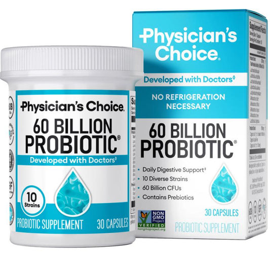 60 Billion Probiotic - Daily Gut Health, Digestive & Immune